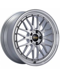 BBS LM 19x8.5 5x112 ET48 Diamond Silver Center Diamond Cut Lip Wheel -82mm PFS/Clip Required buy in USA