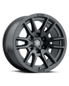 ICON Vector 6 17x8.5 6x135 6mm Offset 5in BS 87.1mm Bore Satin Black Wheel buy in USA