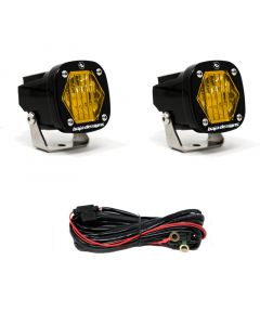 Baja Designs S1 Amber Wide Cornering LED Light w/ Mounting Bracket Pair buy in USA