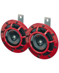 Hella Supertone Horn Kit 12V 300/500HZ Red (003399803 = 003399801) buy in USA