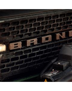 Ford Racing 2021+ Bronco Grille Lettering Overlay Kit - Bronze buy in USA