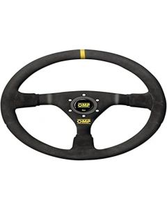 OMP WRC Mid-Depth 350mm Dished - Small Suede (Black) buy in USA