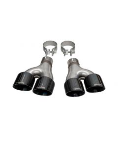 Corsa 2018-2021 Jeep Grand Cherokee Trackhawk Twin 2.5in Inlet / 4in Outlet Black PVD Pro-Series Tip Kit buy in USA