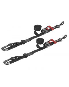 SpeedStrap 1 1/2In x 10Ft Ratchet Tie-Down w/ Soft-Tie (2 Pack) - Black buy in USA