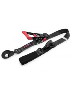 SpeedStrap 2In x 8Ft Ratchet Tie Down w/ Twisted Snap Hooks & Axle Strap Combo - Black buy in USA