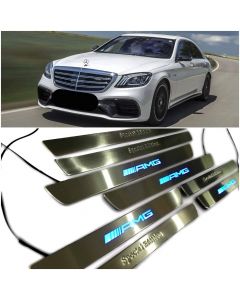 W222 AMG Special Edition S63 S65 S500 S550 S600 Mercedes-Benz S Class Entrance mouldings LED Illuminated Door Sills Interior Trims buy in USA