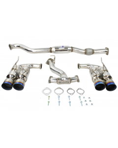 Invidia 08-14 Subaru WRX Hatchback Gemini Single Layer Titanium Tip Cat-back Exhaust buy in USA