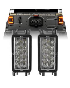 Oracle 2018+ Jeep Wrangler JL Dual Function Reverse LED Modules Flush Tail Light - Amber/White buy in USA