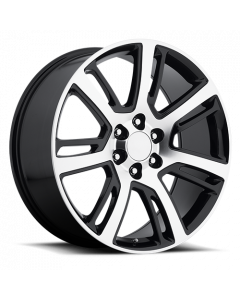 Cadillac Escalade Replica Wheels Gloss Black Machine Face Factory Reproductions FR 48 buy in USA