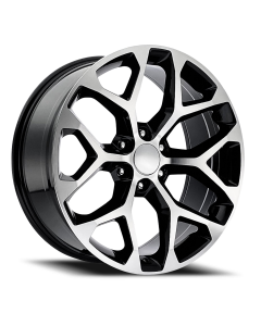 Chevrolet Truck Snowflake Replica Wheels Gloss Black Machine Face Factory Reproductions FR 59 buy in USA