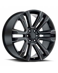 Escalade Replica Wheels Gloss Black Ball Milled Factory Reproductions FR 72 buy in USA