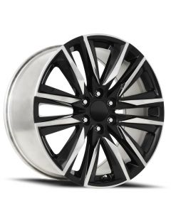 Escalade Sport Replica Wheels Gloss Black Polished Accents Factory Reproductions FR 90 buy in USA