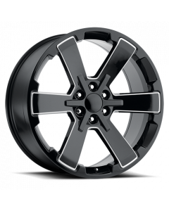 GMC Dual Six Star Replica Wheels Gloss Black Ball Milled Factory Reproductions FR 45 buy in USA