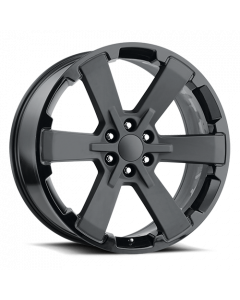 GMC Dual Six Star Replica Wheels Two Tone Satin/Gloss Black Factory Reproductions FR 45 buy in USA