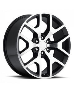 GMC Sierra Replica Wheels Gloss Black Machine Face Factory Reproductions FR 44 buy in USA