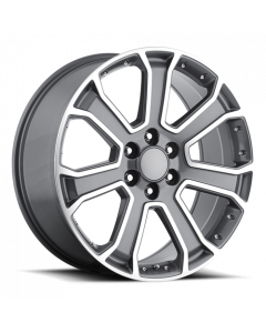 GMC Yukon Denali Replica Wheels Grey Machine Face Factory Reproductions FR 49 buy in USA