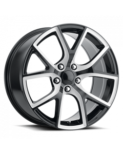 Jeep Trackhawk Replica Wheels Gloss Black Ball Milled Factory Reproductions FR 75 buy in USA