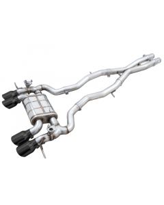 AWE SwitchPath Catback Exhaust for BMW G8X M3/M4 - Diamond Black Tips buy in USA