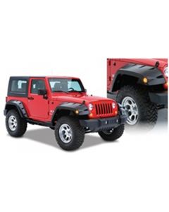 Bushwacker 07-18 Jeep Wrangler Max Pocket Style Flares 2pc Extended Coverage - Black buy in USA