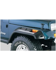 Bushwacker 87-95 Jeep Wrangler Cutout Style Flares 2pc Cutting Optional Not Renegade - Black buy in USA