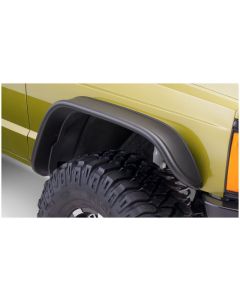 Bushwacker 84-01 Jeep Cherokee Flat Style Flares 2pc - Black buy in USA