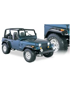 Bushwacker 87-95 Jeep Wrangler Cutout Style Flares 4pc Cutting Optional Not Renegade - Black buy in USA