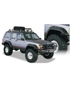 Bushwacker 84-01 Jeep Cherokee Cutout Style Flares 4pc Fits 4-Door Sport Utility Only - Black buy in USA