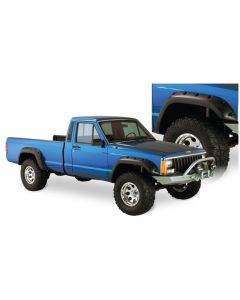 Bushwacker 84-01 Jeep Cherokee Cutout Style Flares 4pc Fits 2-Door Sport Utility Only - Black buy in USA