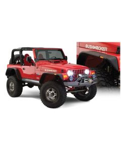 Bushwacker 97-06 Jeep Wrangler Flat Style Flares 4pc - Black buy in USA