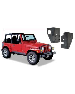 Bushwacker 97-06 Jeep Wrangler Trail Armor Rear Corners - Black buy in USA