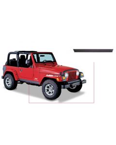 Bushwacker 97-06 Jeep Wrangler Trail Armor Side Rocker Panels - Black buy in USA