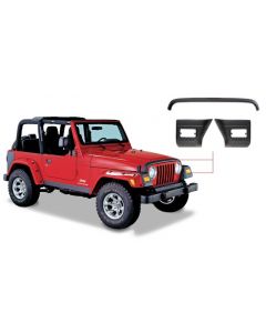 Bushwacker 97-06 Jeep Wrangler Trail Armor Hood Stone Guard and 2 Front Corners - Black buy in USA