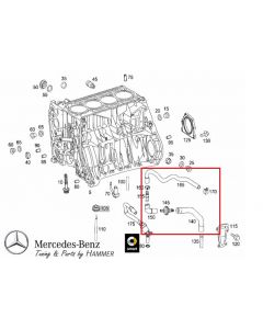 Original Mercedes-Benz Kurbelgehäuseentlüftung Schlauch Set für Motor M271 buy in USA