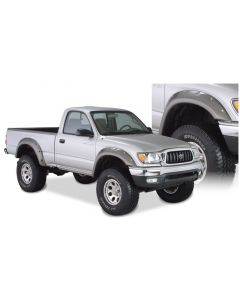 Bushwacker 95-04 Toyota Tacoma Fleetside Cutout Style Flares 4pc 74.5in Bed w/ 4WD Only - Black buy in USA