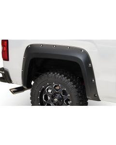 Bushwacker 14-18 GMC Sierra 1500 Pocket Style Flares 2pc 69.3/78.8/97.8in Bed - Black buy in USA