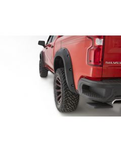 Bushwacker 19-21 Chevrolet Silverado 1500 Pocket Style Flares 4pc - Black buy in USA