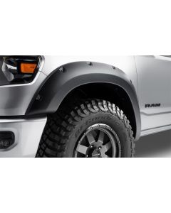 Bushwacker 19-22 Ram 1500 (Excl. Rebel/TRX) 76.3 & 67.4in Bed Forge Style Flares 4pc - Tex. Blk buy in USA