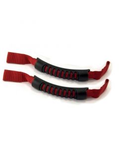 Rugged Ridge Front Headrest Grab Handles Red 07-20 JK/JL/JT buy in USA