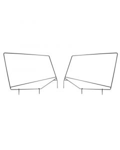 Rugged Ridge Upper Door Skin Frames 87-95 Jeep Wrangler YJ buy in USA