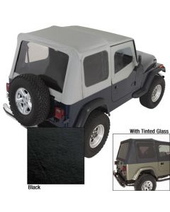 Rugged Ridge S-Top Door Skins Black Tinted Windows 88-95 Jeep Wrangler YJ buy in USA