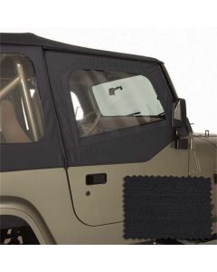 Rugged Ridge Upper Soft Door Kit Black Diamond 88-95 Jeep Wrangler YJ buy in USA