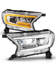 ANZO 19-23 Ford Ranger Full LED Projector Headlights w/ Initiation & Sequential - Chrome buy in USA