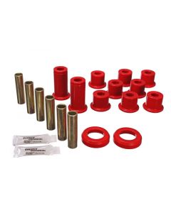 Energy Suspension 82-04 GM S-10/S-15 Pickup 2WD / 82-04 S-10 Blazer Red Rear Leaf Spring Bushing Set buy in USA