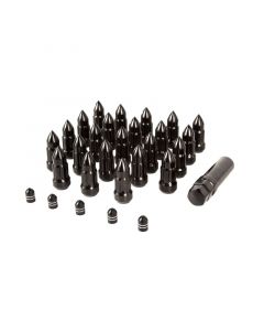 Rugged Ridge Bullet Lug Nut and Valve Stem Cap Kit Black 1/2-20 buy in USA