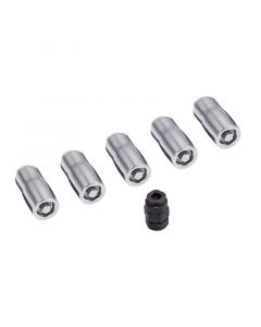 Rugged Ridge Wheel Lock Nut Set 5 Nuts w/Key Chrome M14-1.5 buy in USA