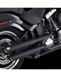 Vance & Hines HD Softail 07-17 Fatboy Twin Slash Chrome Slip-On Exhaust buy in USA