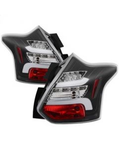 Spyder 12-14 Ford Focus 5DR LED Tail Lights - Black (ALT-YD-FF12-LED-BK) buy in USA