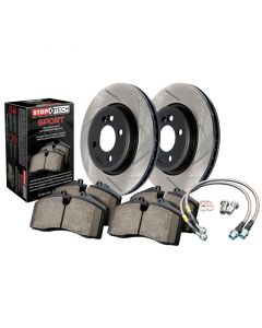 Stoptech 07-08 Honda Fit Sport Disc Brake Pad and Rotor Kit - Slotted buy in USA