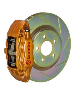 Brembo 02-07 Impreza/WRX/08-14 WRX Fr GT BBK 4 Pist Cast 2pc 326 x30 1pc Rotor Slotted Type1 - Gold buy in USA