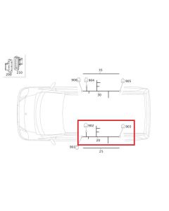 Orig. Mercedes Leitungssatz mit Energiekette Tür hinten links 447 A4475401342 buy in USA